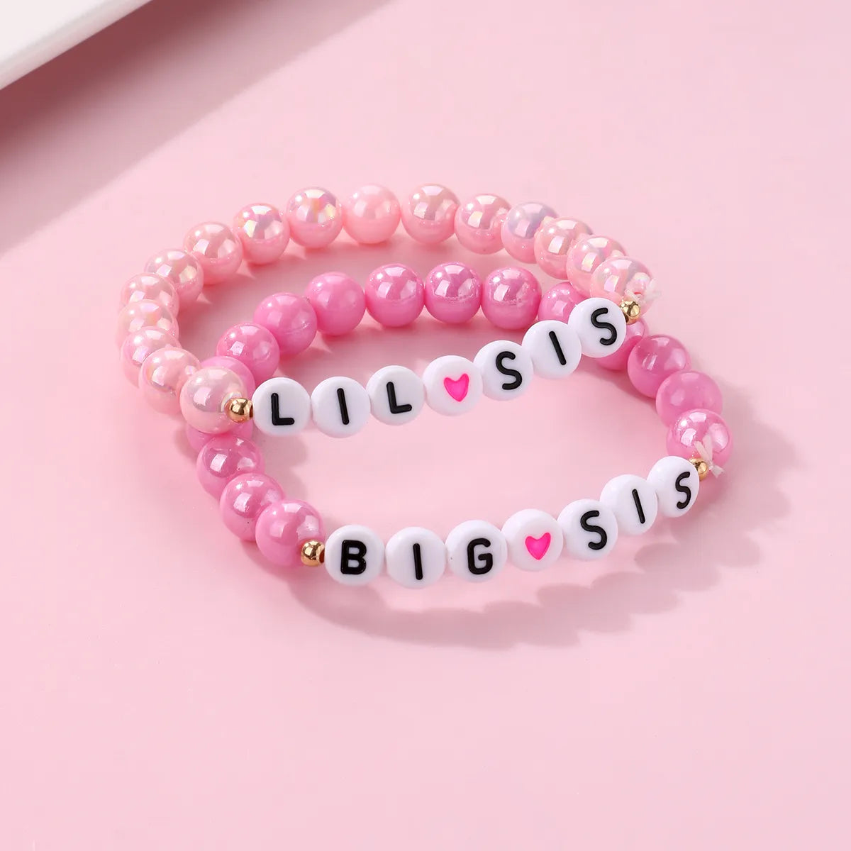 Casual Cute Romantic Letter Heart Shape Arylic Wholesale Bracelets