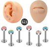 Casual Cute Shiny Solid Color G23 Titanium Lip Stud In Bulk