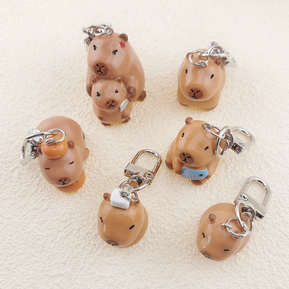 Casual Cute Simple Style Animal Alloy Resin Bag Pendant Keychain