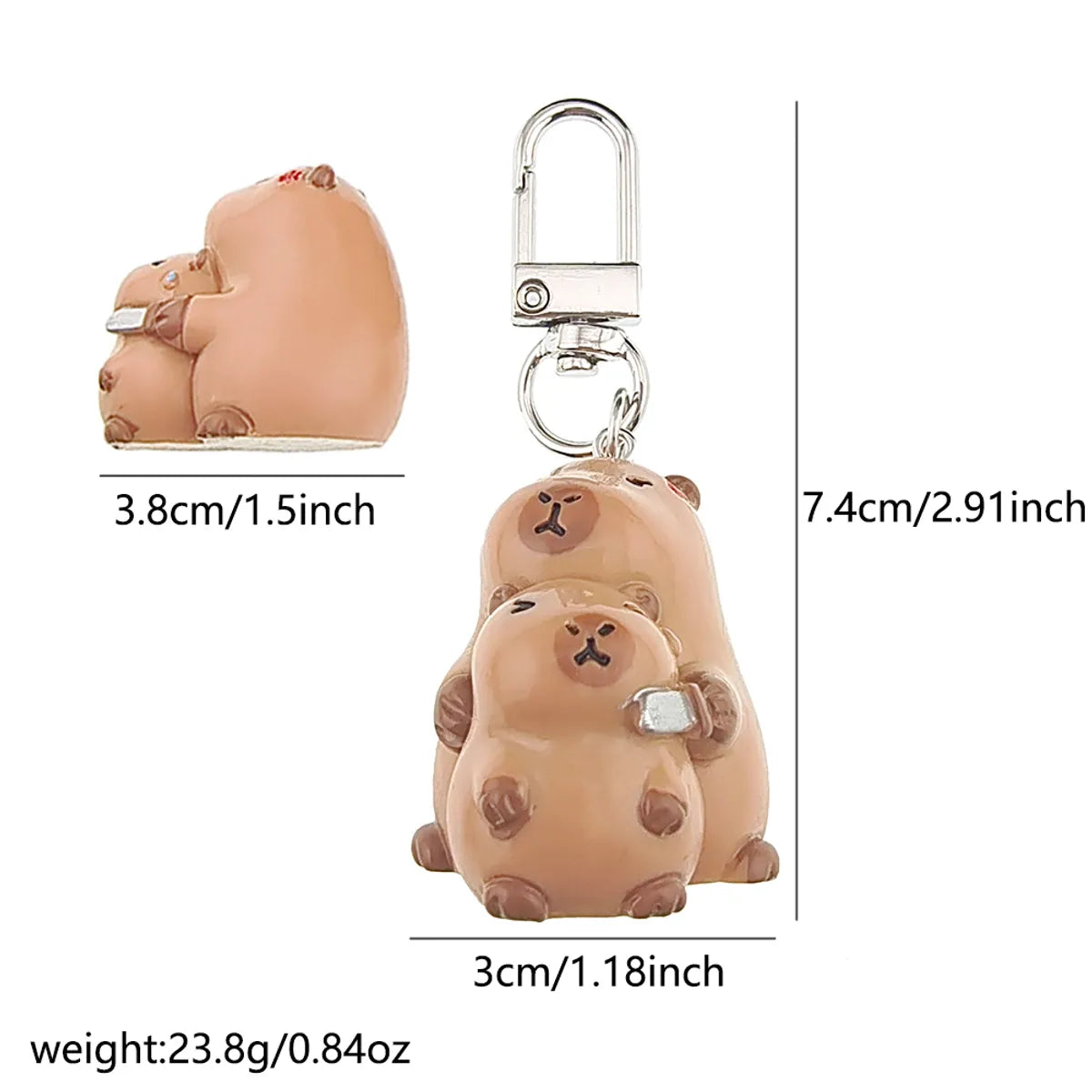 Casual Cute Simple Style Animal Alloy Resin Bag Pendant Keychain