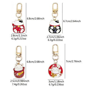 Casual Cute Simple Style Animal Cat Alloy Enamel Bag Pendant Keychain