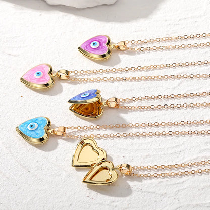 Casual Cute Simple Style Heart Shape Alloy Copper Pendant Necklace