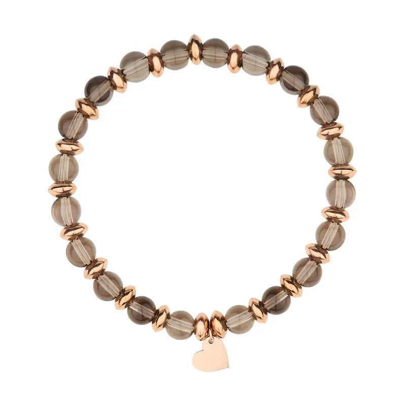 Casual Cute Simple Style Round Stainless Steel Gold Plated Bracelets In Bulk