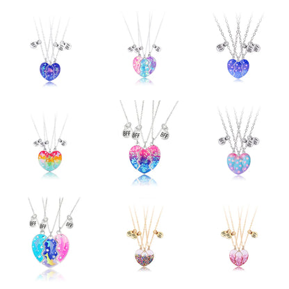 Casual Cute Star Heart Shape Alloy Kid's Pendant Necklace