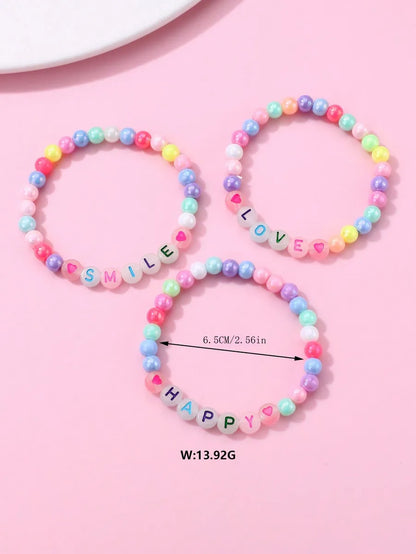 Casual Elegant Cute Letter Beaded Wholesale Bracelets