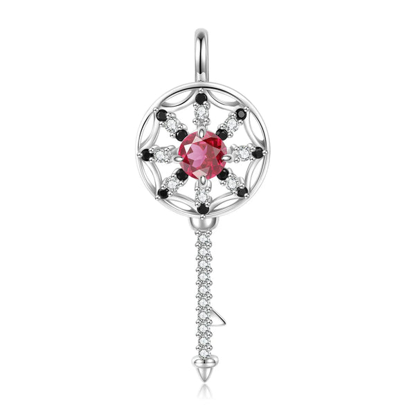 Casual Elegant Dreamcatcher Sterling Silver Zircon Pendant Necklace In Bulk