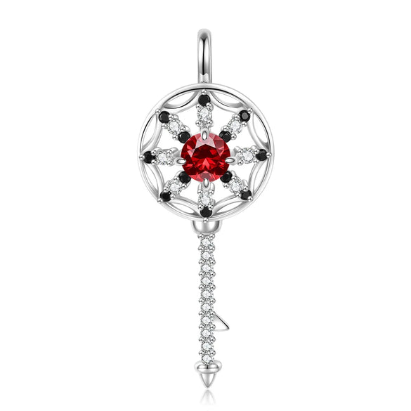 Casual Elegant Dreamcatcher Sterling Silver Zircon Pendant Necklace In Bulk