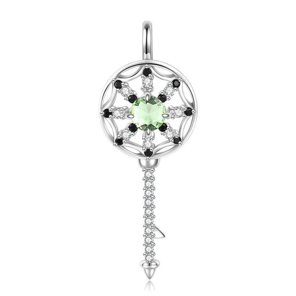 Casual Elegant Dreamcatcher Sterling Silver Zircon Pendant Necklace In Bulk