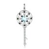 Casual Elegant Dreamcatcher Sterling Silver Zircon Pendant Necklace In Bulk