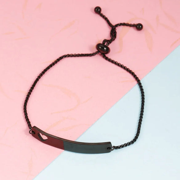 Casual Elegant Customization Laser Engraving Heart Shape 304 Stainless Steel Box Chain Chain & Link Bracelets Wholesale