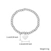 Casual Elegant Heart Shape 304 Stainless Steel Bracelets In Bulk