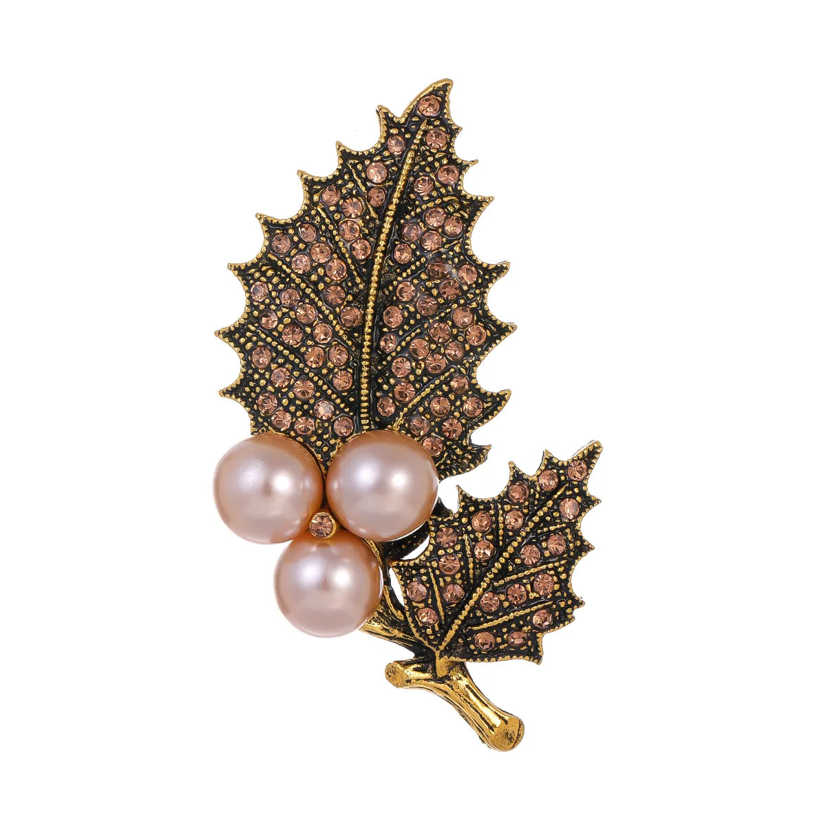 Casual Elegant Leaf Christmas Tree Dragon Alloy Unisex Brooches