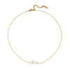 Casual Elegant O Shaped Chain Stainless Steel Imitation Pearl Necklace With Electroplating