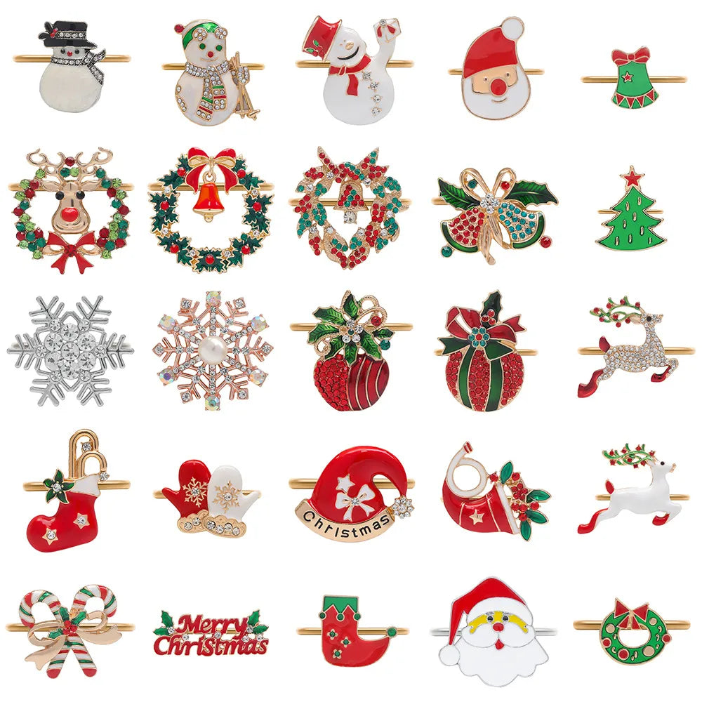 Casual Elegant Pastoral Cartoon Santa Claus Alloy 1 Piece