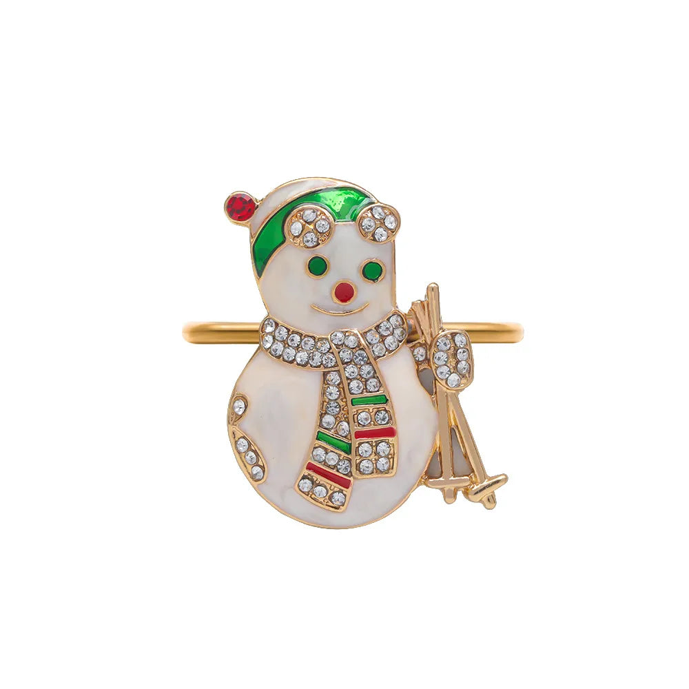 Casual Elegant Pastoral Cartoon Santa Claus Alloy 1 Piece