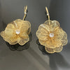 Casual Elegant Retro Flower Gold Plated Silver Plated Rhinestones Alloy Copper Wholesale Hair Clasp Earrings Necklace