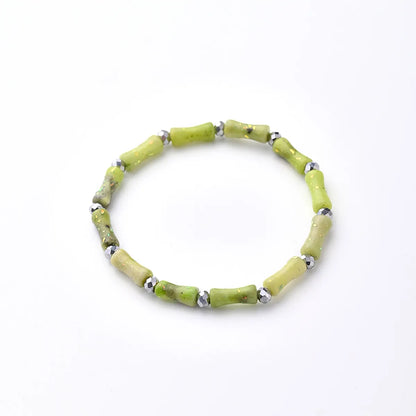 Casual Elegant Simple Style Asymmetrical Irregular Marble Natural Stone Glass Wholesale Bracelet