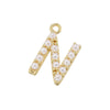 Casual Elegant Simple Style Letter Copper Plating Inlay Artificial Pearls 18k Gold Plated Charms