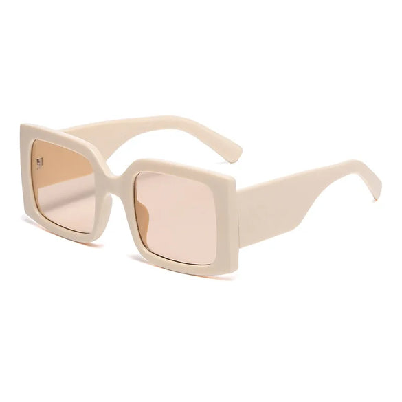 Casual Elegant Simple Style Solid Color Pc Square Full Frame Women'S Sunglasses