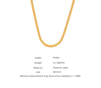 Casual Elegant Simple Style Square Titanium Steel Beaded Plating Inlay Shell 18k Gold Plated Pendant Necklace Necklace