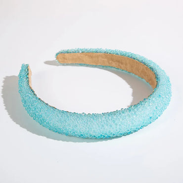 Casual Elegant Solid Color Artificial Crystal Hair Band