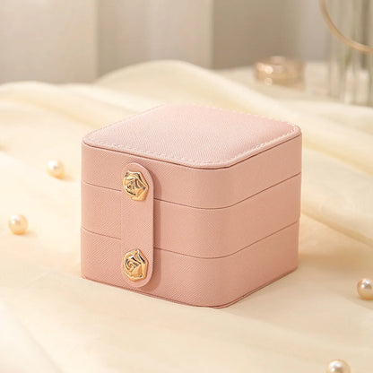 Casual Elegant Solid Color Leather Wholesale Jewelry Boxes