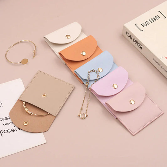 Casual Elegant Solid Color Microfiber Jewelry Packaging Bags