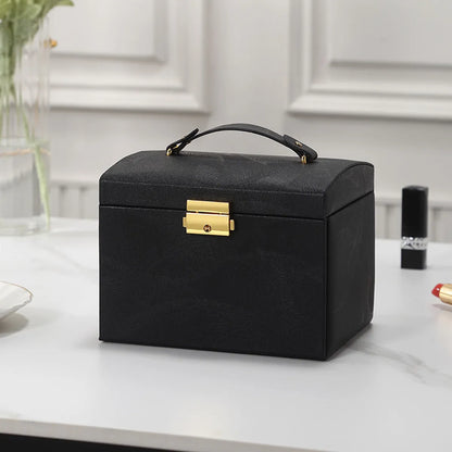 Casual Elegant Solid Color Pu Leather Jewelry Boxes