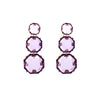 1 Pair Casual Elegant Sweet Round Plating Inlay Alloy Rhinestones Gold Plated Drop Earrings