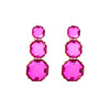 1 Pair Casual Elegant Sweet Round Plating Inlay Alloy Rhinestones Gold Plated Drop Earrings