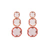 1 Pair Casual Elegant Sweet Round Plating Inlay Alloy Rhinestones Gold Plated Drop Earrings