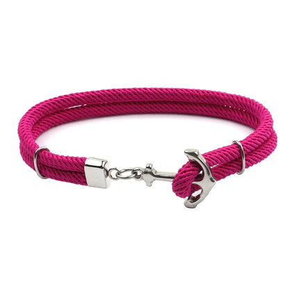 Casual Ethnic Style Anchor Rope Titanium Steel Unisex Bracelets