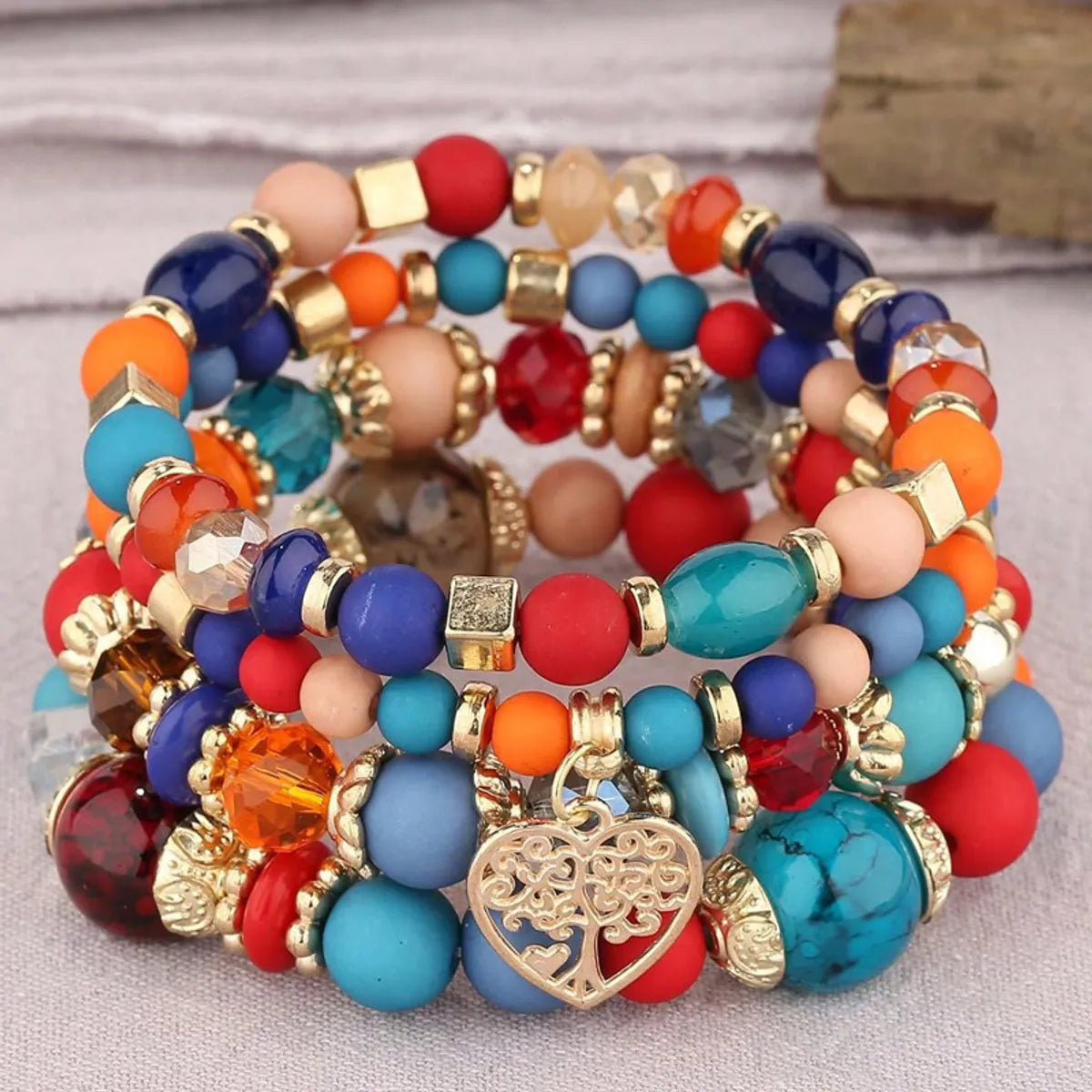 Casual Ethnic Style Geometric Ccb Beaded Women's Bracelets