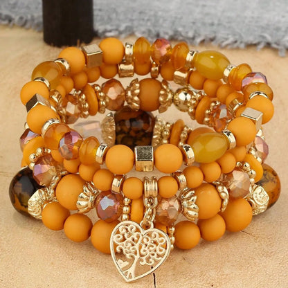 Casual Ethnic Style Geometric Ccb Beaded Women's Bracelets