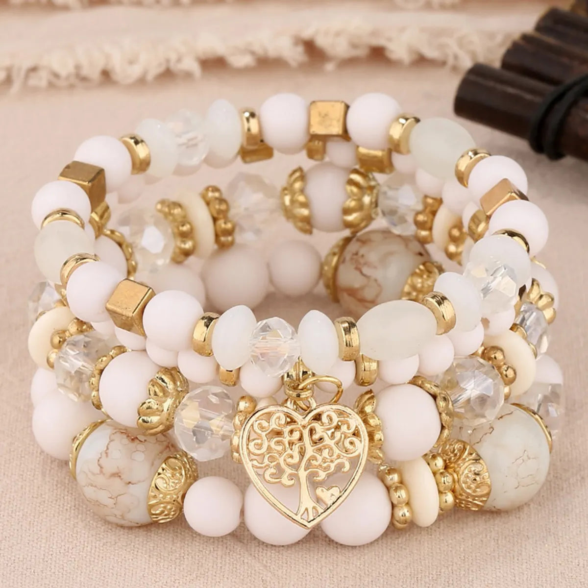 Casual Ethnic Style Geometric Ccb Beaded Women's Bracelets