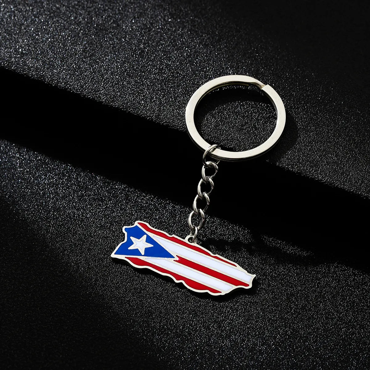 Casual Ethnic Style National Flag 201 Stainless Steel Enamel 18K Gold Plated Bag Pendant Keychain