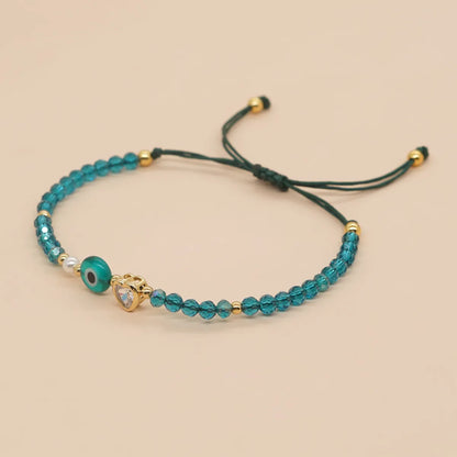 Casual Eye Artificial Crystal Glass Wholesale Bracelets