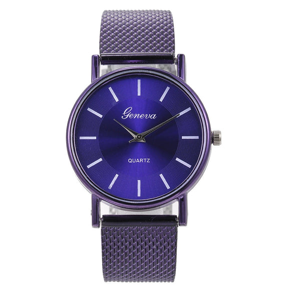Casual Fashion Quartz Wrist Watch With Plastic Case Plastic Strap Stainless Steel Clasp And Round Dial