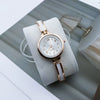Casual Female Quartz Watch Alloy Strap Round Dial