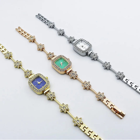 Casual Flower Jewelry Buckle Quartz Women'S Watches
