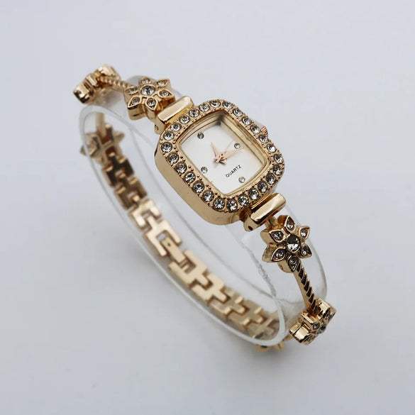 Casual Flower Jewelry Buckle Quartz Women'S Watches