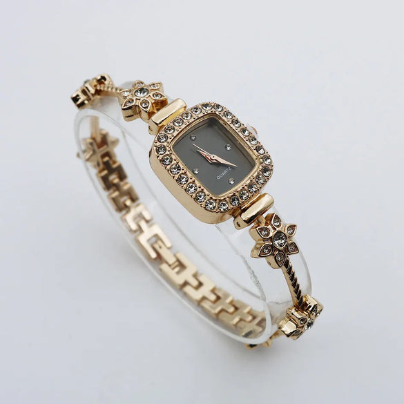 Casual Flower Jewelry Buckle Quartz Women'S Watches