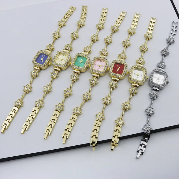 Casual Flower Jewelry Buckle Quartz Women'S Watches