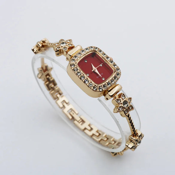 Casual Flower Jewelry Buckle Quartz Women'S Watches