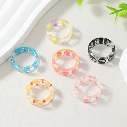 Casual Fruit Arylic Women'S Rings