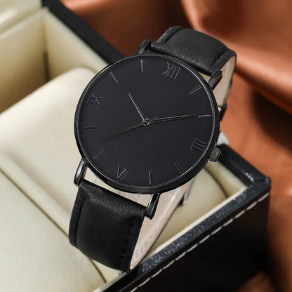 Casual Geometric Buckle Quartz Men'S Watches