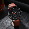 Casual Geometric Buckle Quartz Men'S Watches
