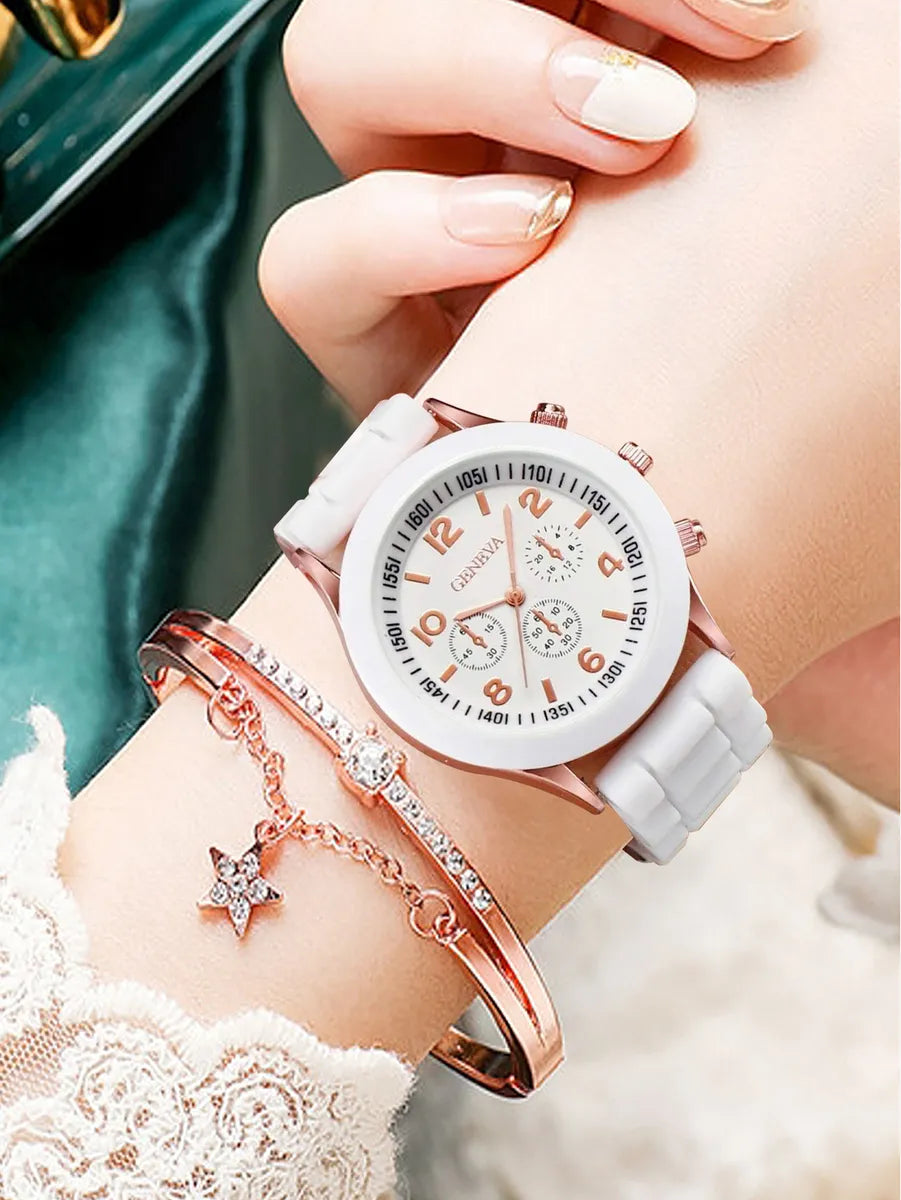 Casual Geometric Buckle Quartz Women'S Watches