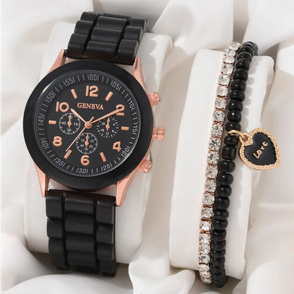 Casual Geometric Buckle Quartz Women'S Watches