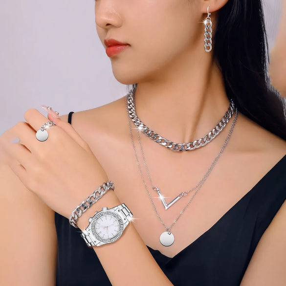 Casual Geometric Buckle Quartz Women'S Watches